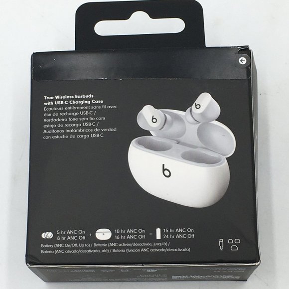Beats by Dre White Earbud Headphones Wireless - Picture 2 of 3